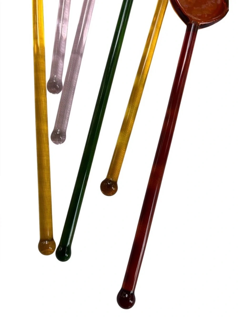 Glass Swizzle Sticks SET OF 12 NWOT